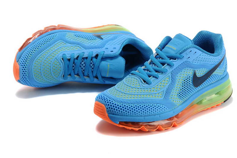 Nike Air Max 2014 KPU Chaussures Hommes Bleu Noir Orange (2)